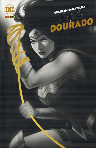MULHER-MARAVILHA: PRETO E DOURADO
