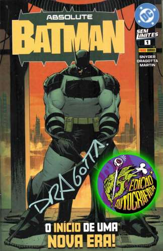 BATMAN ABSOLUTO V. 1 - AUTOGRAFADA POR NICK DRAGOTTA