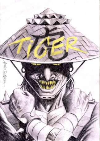 ORIGINAL TIGER CHIN - ANDRÉ KITAGAWA + EXEMPLAR AUTOGRAFADO