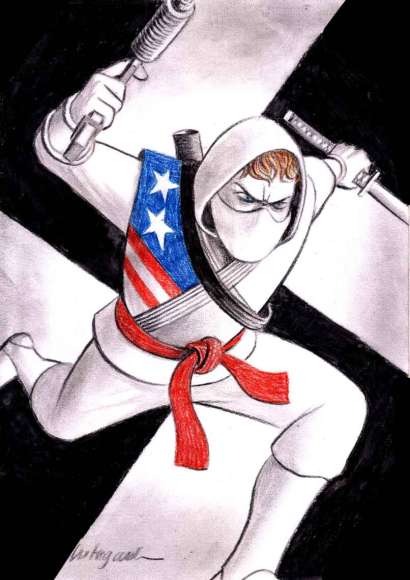 ORIGINAL NINJA AMERICANO - ANDRÉ KITAGAWA + EXEMPLAR AUTOGRAFADO