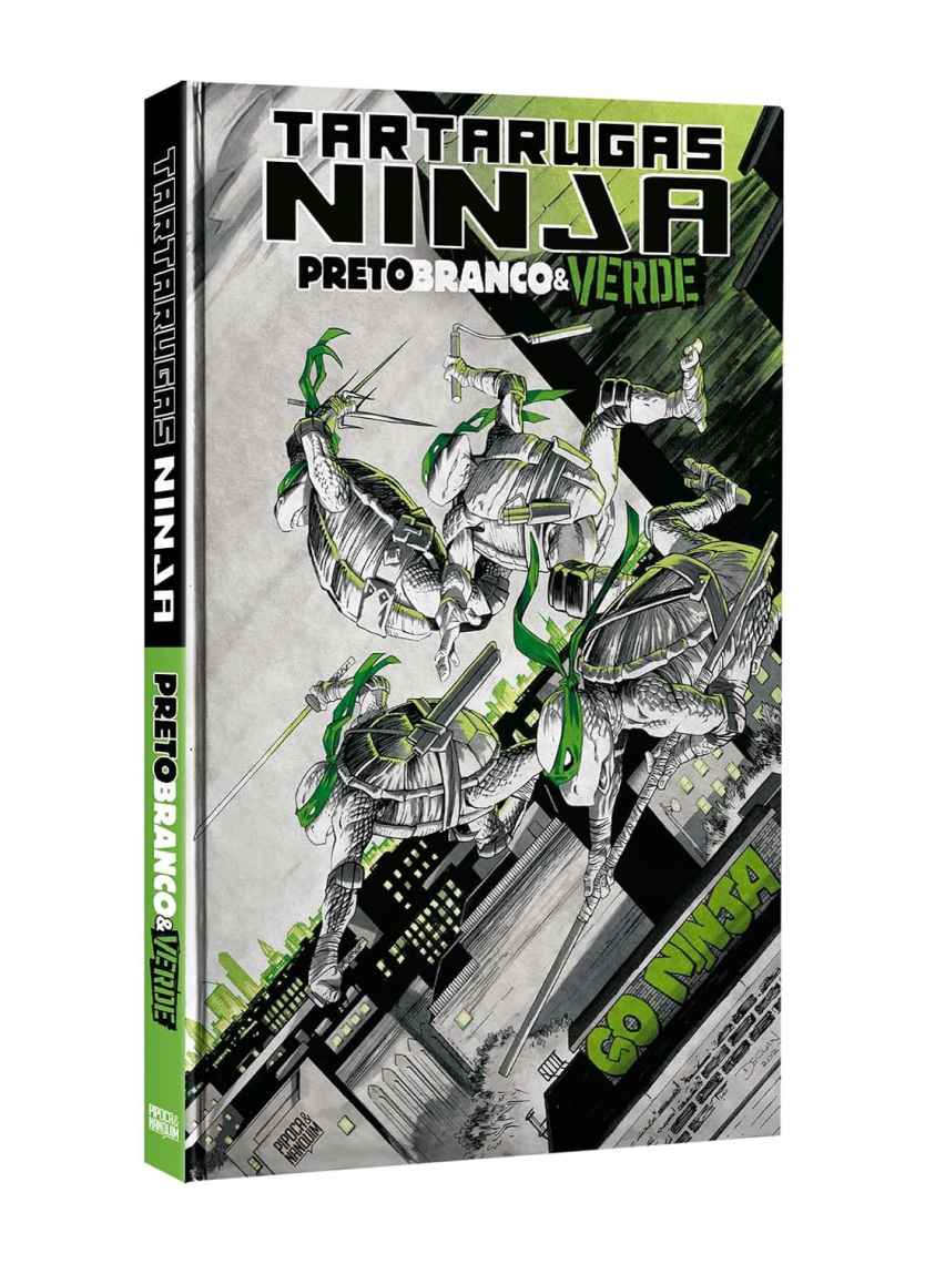 TARTARUGAS NINJA: PRETO, BRANCO E VERDE