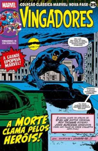 COLEÇÃO CLÁSSICA MARVEL: NOVA FASE VOL. 25 - OS VINGADORES 10 - A MORTE CLAMA PELOS HERÓIS!