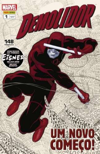 COMBO DEMOLIDOR POR MARK WAID - COM AUTOGRAFO DO MARK WAID NO VOL. 1